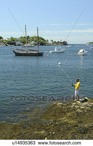 Gloucester, MA, Massachusetts, Cape Ann, harbor, man fishing View Large Photo Image Stock Image - Gloucester, MA, Massachusetts, Cape Ann, harbor, man fishing. Fotosearch