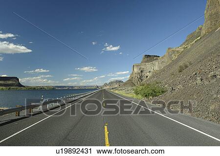 Grand Coulee Valley, WA, Washington, Banks Lake, Route 155, road View Large Photo Image Stock Image - Grand Coulee Valley, WA, Washington, Banks Lake, Route 155, road. Fotosearch