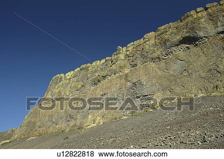Stock Photo -  Grand Coulee Valley, WA, Washington, Banks Lake, Route 155. Fotosearch