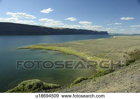 Grand Coulee Valley, WA, Washington, Banks Lake View Large Photo Image Stock Photo - Grand Coulee Valley, WA, Washington, Banks Lake. Fotosearch