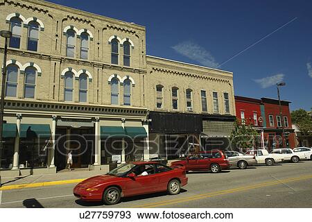 Stock Image -  Grand Haven, MI, Michigan, downtown. Fotosearch