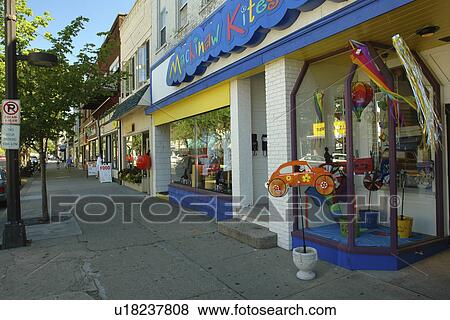 Stock Photo -  Grand Haven, MI, Michigan, downtown. Fotosearch