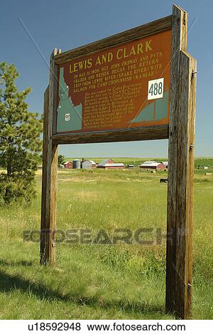 Grangeville, ID, Idaho, Camas Prairie, Nez Perce National Historic Trail, interpretive sign, historical marker View Large Photo Image Stock Photo - Grangeville, ID, Idaho, Camas Prairie, Nez Perce National Historic Trail, interpretive sign, historical marker. Fotosearch