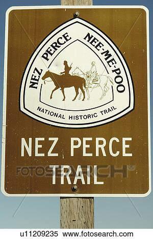 Grangeville, ID, Idaho, Camas Prairie, Nez Perce National Historic Trail, road sign View Large Photo Image Stock Photography - Grangeville, ID, Idaho, Camas Prairie, Nez Perce National Historic Trail, road sign. Fotosearch