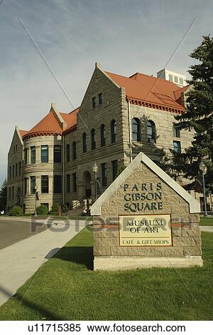 Stock Photography -  Great Falls, MT, Montana, Paris Gibson Square Museum of Art. Fotosearch