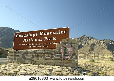 Stock Image -  Guadalupe Mountains National Park, Texas, TX, . Fotosearch