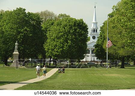 Guilford, CT, Connecticut, downtown, The Green and First Congregational Church View Large Photo Image Stock Photograph - Guilford, CT, Connecticut, downtown, The Green and First Congregational Church. Fotosearch