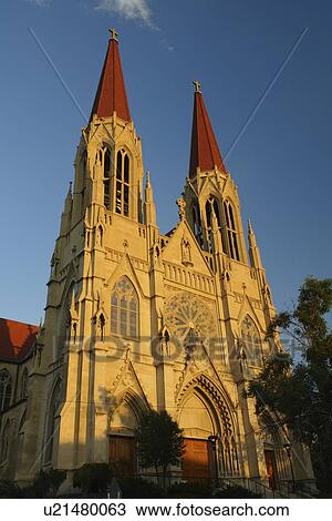 Stock Image -  Helena, MT, Montana, Cathedral of St. Helena. Fotosearch