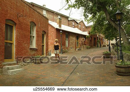 Helena, MT, Montana, Last Chance Gulch, Reeder's Alley View Large Photo Image Stock Photo - Helena, MT, Montana, Last Chance Gulch, Reeder's Alley. Fotosearch