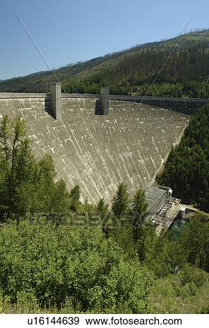 Hungry Horse, MT, Montana, Hungry Horse Dam View Large Photo Image Stock Photo - Hungry Horse, MT, Montana, Hungry Horse Dam. Fotosearch