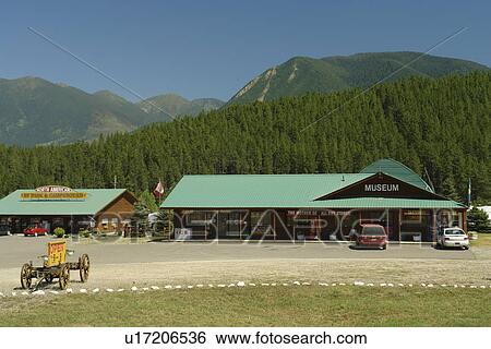 Stock Photograph -  Hungry Horse/Coran/West Glacier, MT, Montana, The North American Wildlife Museum. Fotosearch