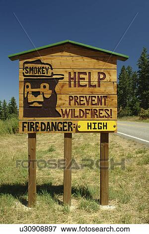 ID, Idaho, Help Prevent Wildfires, Fire Danger Index sign, High View Large Photo Image Stock Photo - ID, Idaho, Help Prevent Wildfires, Fire Danger Index sign, High. Fotosearch
