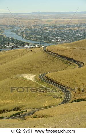 ID, Idaho, WA, Washington, Snake River, Clearwater River, Lewiston Hill, overlook, Lewiston/Clarkston View Large Photo Image Stock Image - ID, Idaho, WA, Washington, Snake River, Clearwater River, Lewiston Hill, overlook, Lewiston/Clarkston. Fotosearch