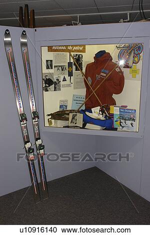 Stock Image -  Ishpeming, MI, Michigan, Upper Peninsula, U. S. National Ski Hall of Fame and Museum. Fotosearch