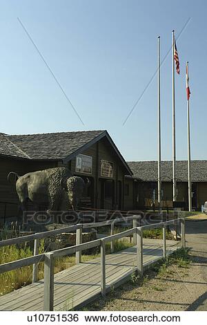 Jamestown, ND, North Dakota, National Buffalo Museum and Visitor Center, Frontier Village View Large Photo Image Stock Photograph - Jamestown, ND, North Dakota, National Buffalo Museum and Visitor Center, Frontier Village. Fotosearch