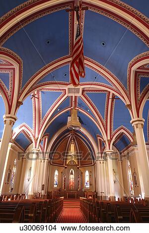 Picture -  Jamestown, ND, North Dakota, The Basilica of St. James. Fotosearch