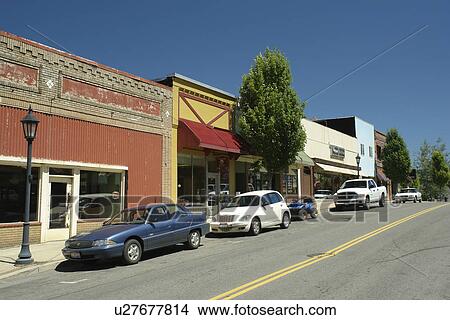 Picture -  Kellogg, ID, Idaho, Silver Mountain Resort, Historic Kellogg, downtown, Silver Valley. Fotosearch