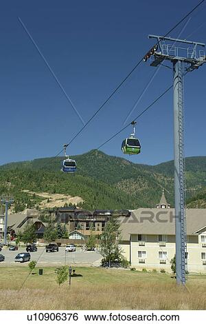 Kellogg, ID, Idaho, Silver Mountain Resort, Gondola View Large Photo Image Stock Photograph - Kellogg, ID, Idaho, Silver Mountain Resort, Gondola. Fotosearch