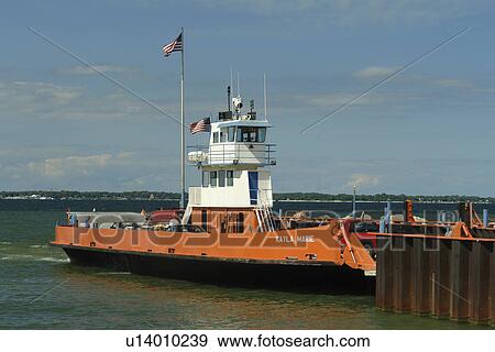Stock Photo -  Lake Erie, OH, Ohio, Marblehead-Kelley Island Ferry. Fotosearch
