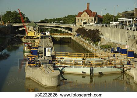 Lockport, NY, New York, Erie Canal, Locks and Erie Canal Cruises View Large Photo Image Stock Photograph - Lockport, NY, New York, Erie Canal, Locks and Erie Canal Cruises. Fotosearch