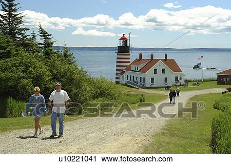 Lubec, ME, Maine, Bay of Fundy, Quoddy Head State Park, West Quoddy Light, Nation's Eastern Most Lighthouse View Large Photo Image Stock Image - Lubec, ME, Maine, Bay of Fundy, Quoddy Head State Park, West Quoddy Light, Nation's Eastern Most Lighthouse. Fotosearch