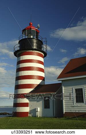 Lubec, ME, Maine, Bay of Fundy, Quoddy Head State Park, West Quoddy Light, Nation's Eastern Most Lighthouse View Large Photo Image Stock Image - Lubec, ME, Maine, Bay of Fundy, Quoddy Head State Park, West Quoddy Light, Nation's Eastern Most Lighthouse. Fotosearch