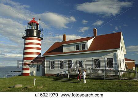 Lubec, ME, Maine, Bay of Fundy, Quoddy Head State Park, West Quoddy Light, Nation's Eastern Most Lighthouse View Large Photo Image Stock Image - Lubec, ME, Maine, Bay of Fundy, Quoddy Head State Park, West Quoddy Light, Nation's Eastern Most Lighthouse. Fotosearch