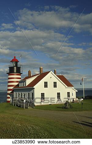 Lubec, ME, Maine, Bay of Fundy, Quoddy Head State Park, West Quoddy Light, Nation's Eastern Most Lighthouse View Large Photo Image Stock Image - Lubec, ME, Maine, Bay of Fundy, Quoddy Head State Park, West Quoddy Light, Nation's Eastern Most Lighthouse. Fotosearch