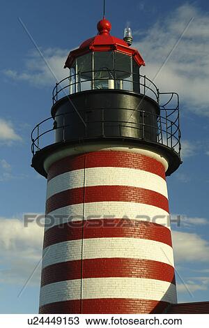 Lubec, ME, Maine, Bay of Fundy, Quoddy Head State Park, West Quoddy Light, Nation's Eastern Most Lighthouse View Large Photo Image Stock Image - Lubec, ME, Maine, Bay of Fundy, Quoddy Head State Park, West Quoddy Light, Nation's Eastern Most Lighthouse. Fotosearch