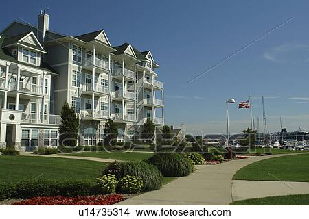 Ludington, MI, Michigan, Lake Michigan, waterfront, condominiums View Large Photo Image Picture - Ludington, MI, Michigan, Lake Michigan, waterfront, condominiums. Fotosearch