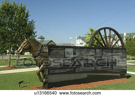 Ludington, MI, Michigan, Lake Michigan, waterfront, park, Ludington Lumbering Era statue View Large Photo Image Stock Image - Ludington, MI, Michigan, Lake Michigan, waterfront, park, Ludington Lumbering Era statue. Fotosearch
