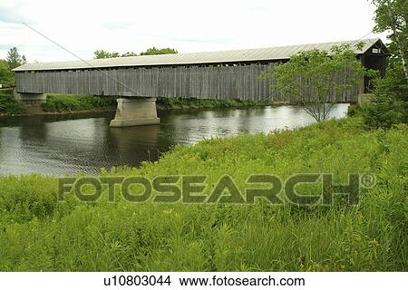 Lunenburg, VT, Vermont, NH, New Hampshire, Covered Bridge View Large Photo Image Picture - Lunenburg, VT, Vermont, NH, New Hampshire, Covered Bridge. Fotosearch