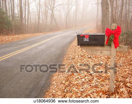 mailbox, residential, road, fog, Galax, Virginia, VA View Large Photo Image Stock Photograph - mailbox, residential, road, fog, Galax, Virginia, VA. Fotosearch