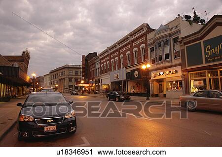 Manistee, MI, Michigan, River Street, Historic Downtown, evening View Large Photo Image Stock Image - Manistee, MI, Michigan, River Street, Historic Downtown, evening. Fotosearch