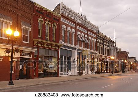Manistee, MI, Michigan, River Street, Historic Downtown, evening View Large Photo Image Stock Photo - Manistee, MI, Michigan, River Street, Historic Downtown, evening. Fotosearch