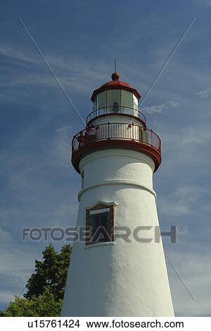 Picture -  Marblehead, OH, Ohio, Lake Erie, Marblehead Lighthouse State Park. Fotosearch