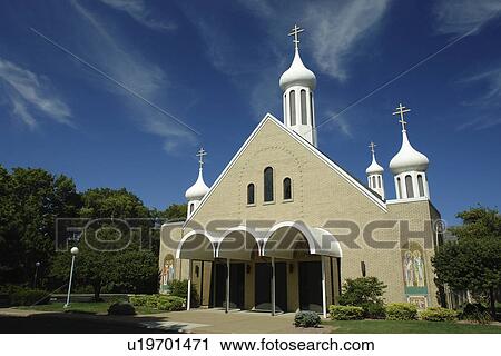 Stock Image -  Marblehead, OH, Ohio, St. Mary Byzantine Catholic church. Fotosearch