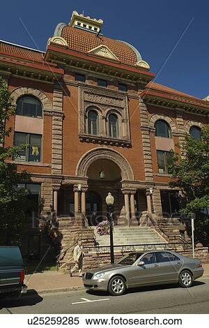 Stock Photography -  Marquette, MI, Michigan, Upper Peninsula, downtown, City Hall. Fotosearch