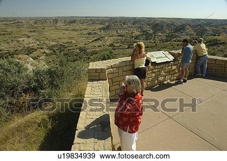 Medora, ND, North Dakota, Theodore Roosevelt National Park, South Unit, Painted Canyon, overlook View Large Photo Image Stock Photo - Medora, ND, North Dakota, Theodore Roosevelt National Park, South Unit, Painted Canyon, overlook. Fotosearch