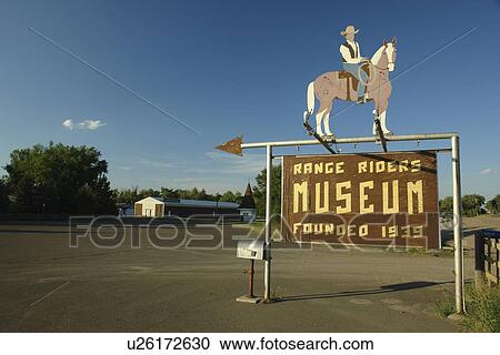Miles City, MT, Montana, Range Riders Museum, entrance sign View Large Photo Image Stock Image - Miles City, MT, Montana, Range Riders Museum, entrance sign. Fotosearch