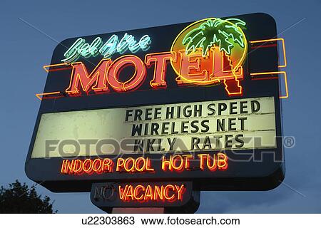 Missoula, MT, Montana, Bel Aire Motel neon sign, evening View Large Photo Image Stock Image - Missoula, MT, Montana, Bel Aire Motel neon sign, evening. Fotosearch