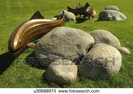 Missoula, MT, Montana, Clark Fork River, salmon statues View Large Photo Image Stock Image - Missoula, MT, Montana, Clark Fork River, salmon statues. Fotosearch