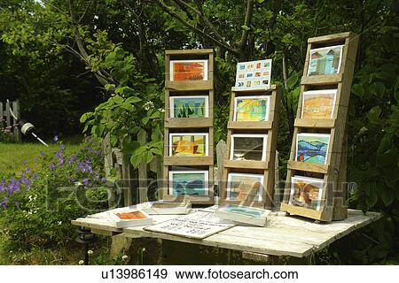Monhegan Island, ME, Maine, artwork display View Large Photo Image Stock Photo - Monhegan Island, ME, Maine, artwork display. Fotosearch