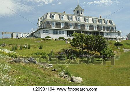 Monhegan Island, ME, Maine, Monhegan Inn View Large Photo Image Picture - Monhegan Island, ME, Maine, Monhegan Inn. Fotosearch