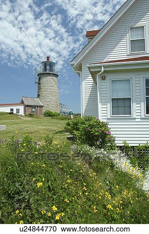 Monhegan Island, ME, Maine, Museum at Lighthouse Hill View Large Photo Image Stock Image - Monhegan Island, ME, Maine, Museum at Lighthouse Hill. Fotosearch