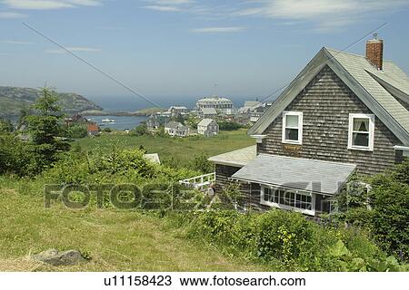 Monhegan Island, ME, Maine, View Large Photo Image Stock Image - Monhegan Island, ME, Maine, . Fotosearch