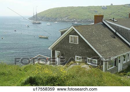 Monhegan Island, ME, Maine, View Large Photo Image Stock Photo - Monhegan Island, ME, Maine, . Fotosearch