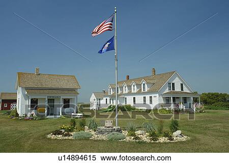Stock Photography -  Mooreton, ND, North Dakota, The Bagg Bonanza Farm. Fotosearch