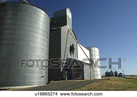 Moscow, ID, Idaho, The Palouse, grain elevators View Large Photo Image Picture - Moscow, ID, Idaho, The Palouse, grain elevators. Fotosearch