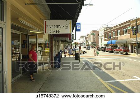 Mount Airy, NC, North Carolina, Downtown, Barney's CafT View Large Photo Image Stock Image - Mount Airy, NC, North Carolina, Downtown, Barney's CafT. Fotosearch